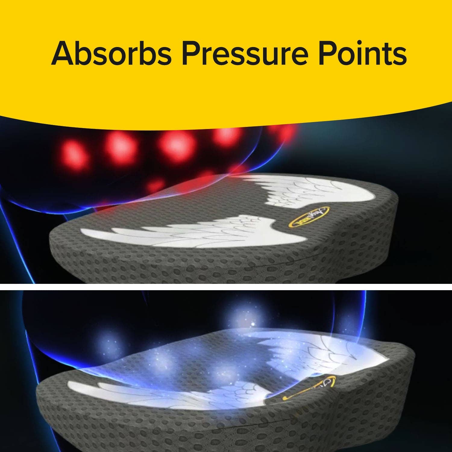 Memory Foam Auto Cushion Advanced Lumbar Breathable Washable