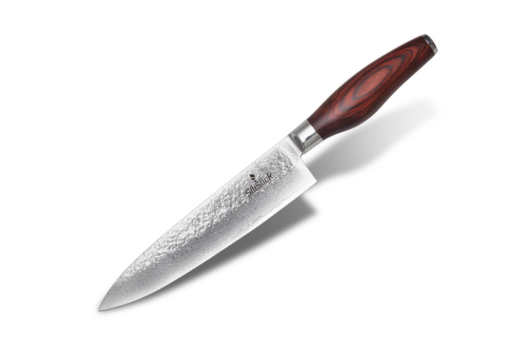 Damascus Stainless Steel Knife - Chef Hammered Design