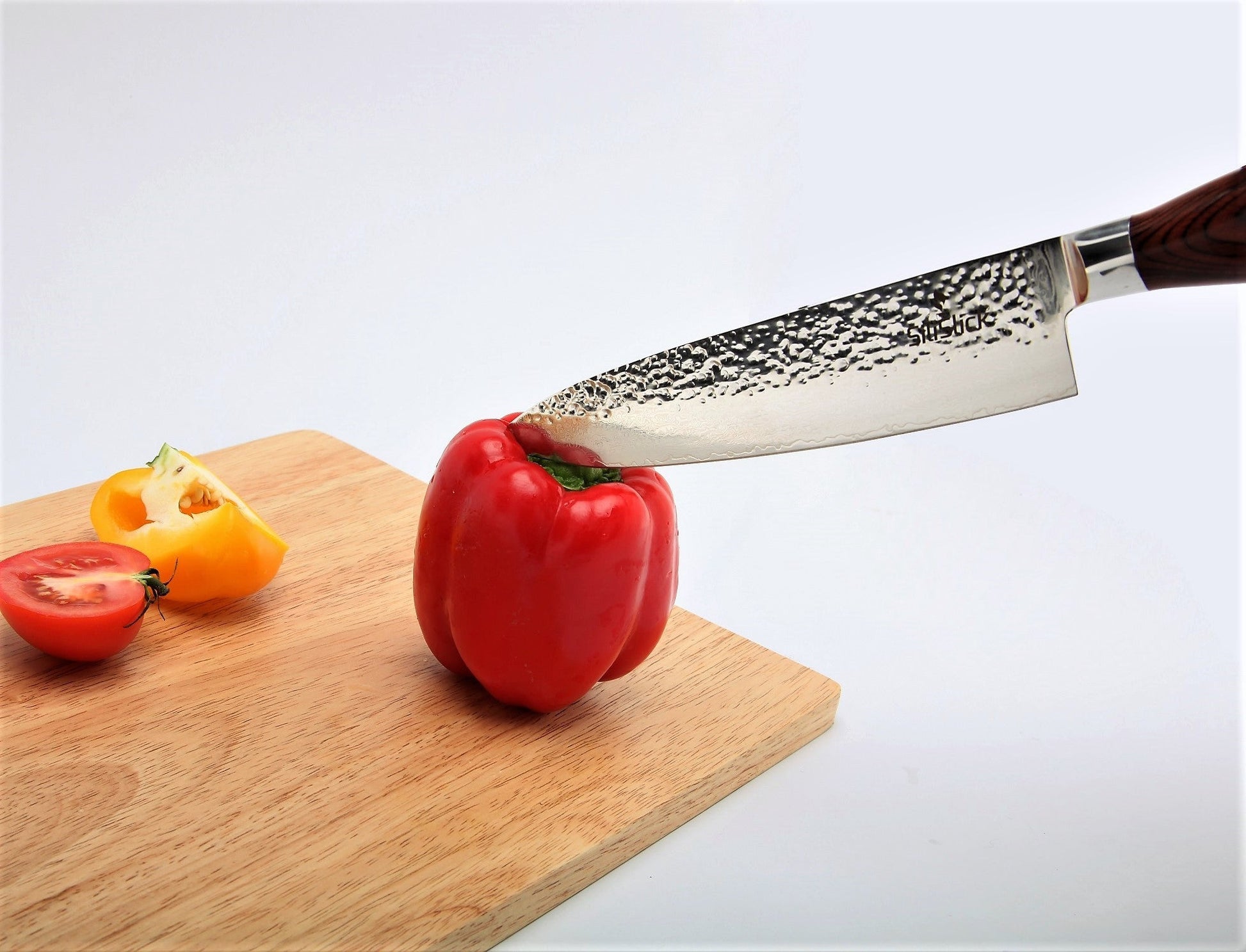 Damascus Stainless Steel Knife - Chef Hammered Design