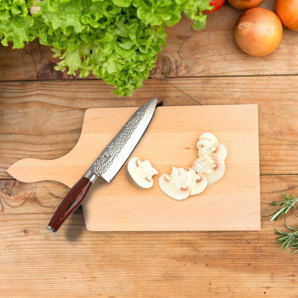 Damascus Stainless Steel Knife - Chef Hammered Design