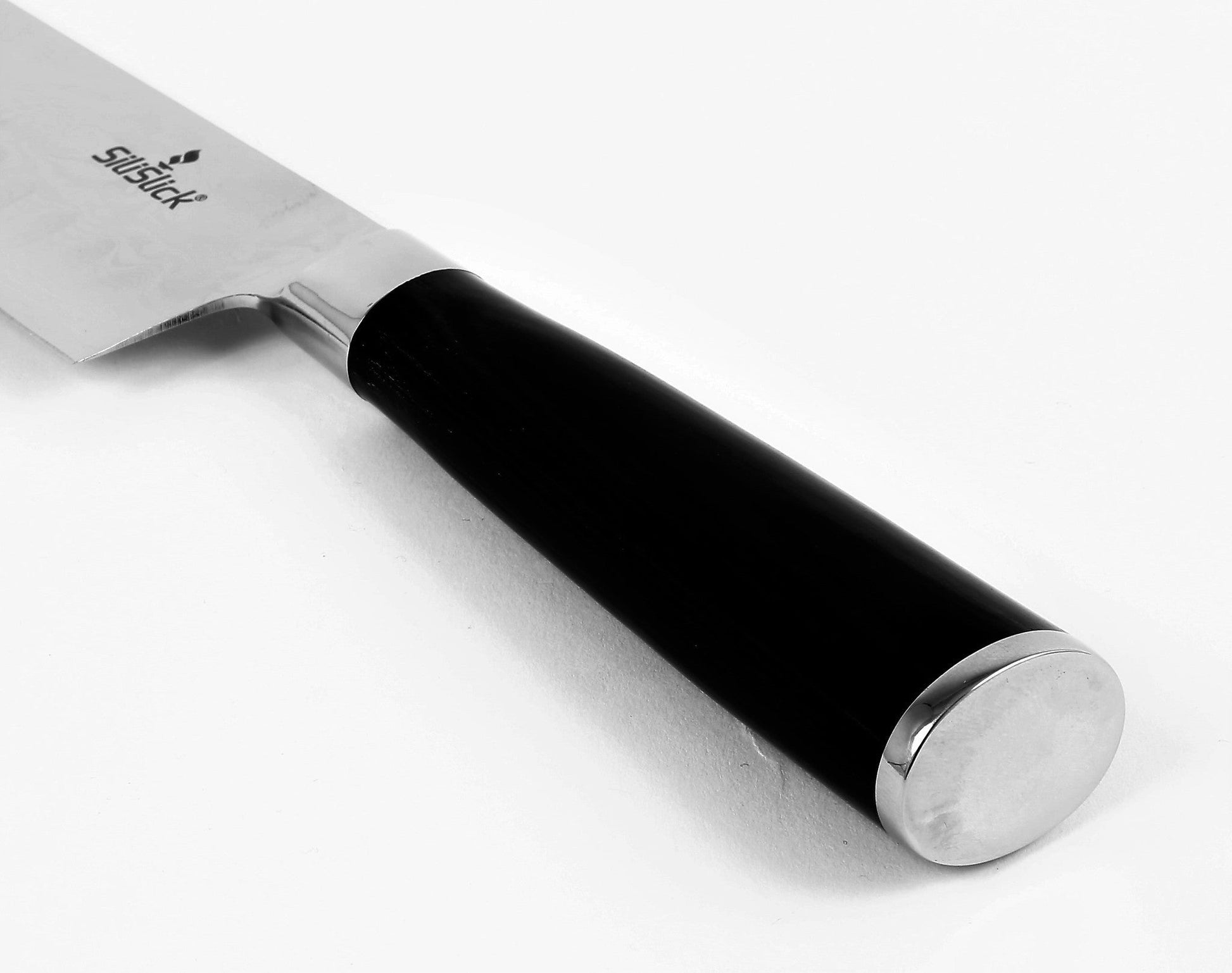 Damascus Stainless Steel Knife - Santoku Wave Design