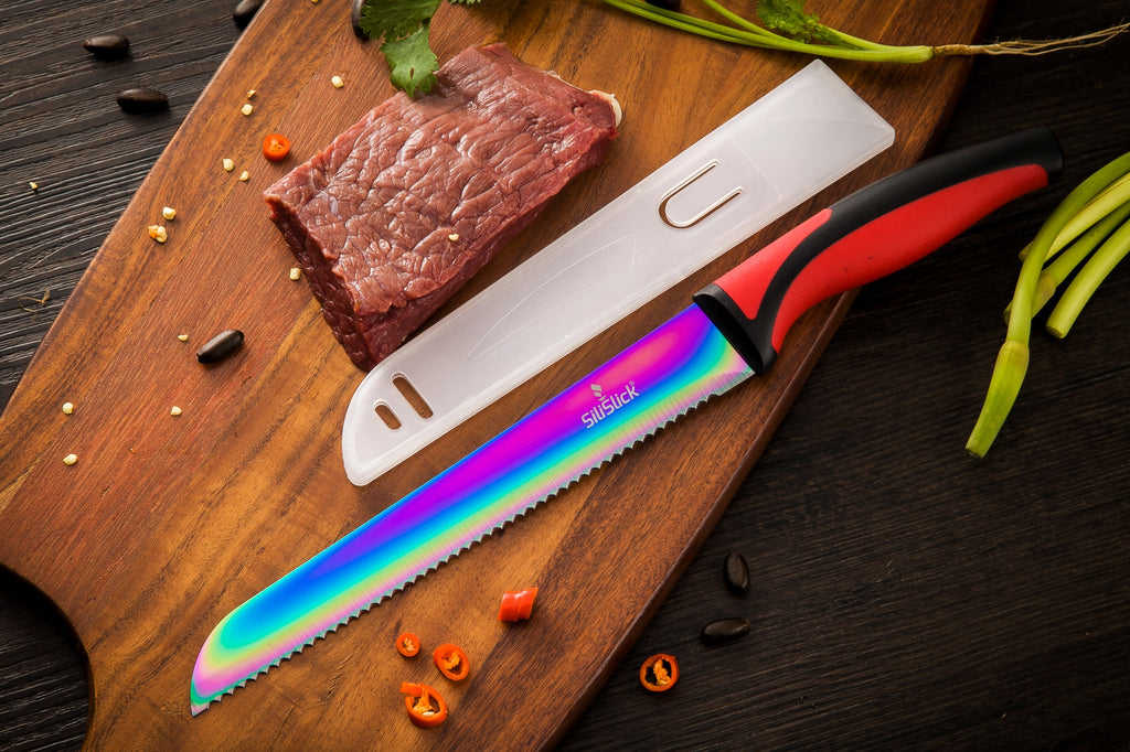 Kitchen Knife Set - Red Handle