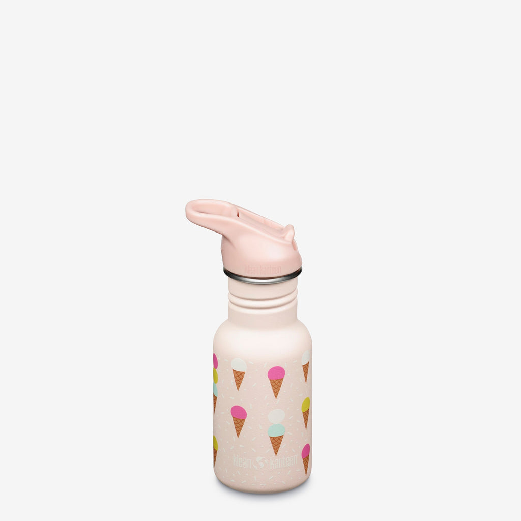 12 oz Classic Kid's Water Bottle with Flip Seal Sport Cap and Straw