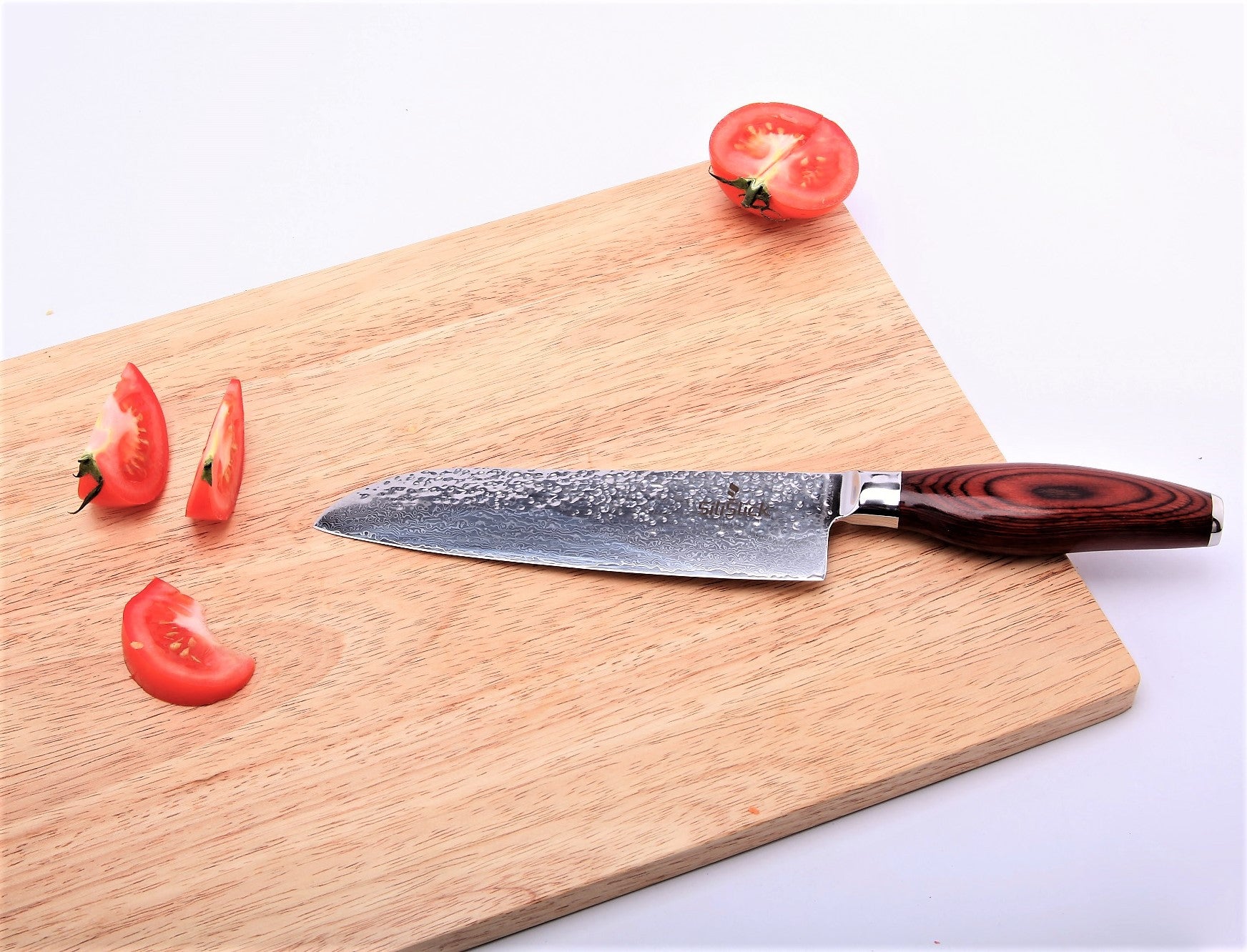 Premium Damascus VG10 Santoku Knife – 7.25" High Carbon Japanese Blade